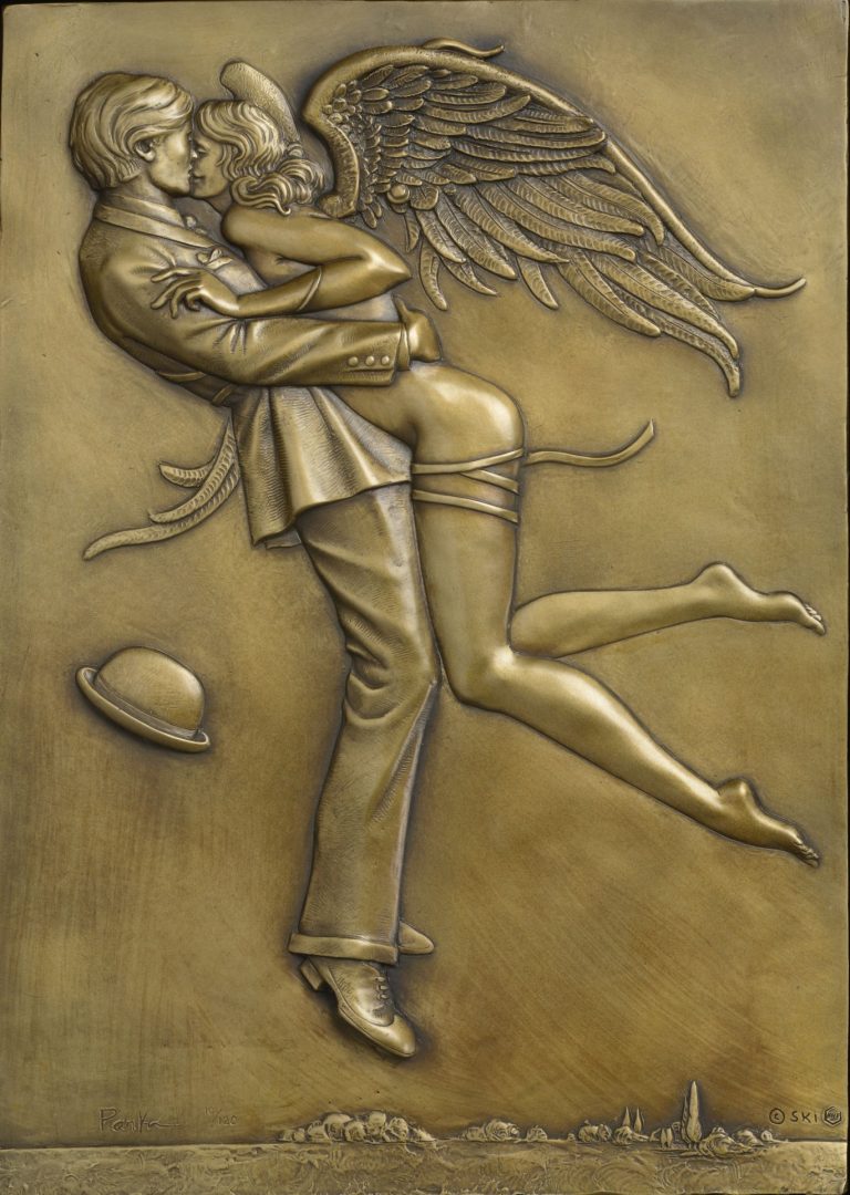 Angel Affair Bas-relief Gold or Silver